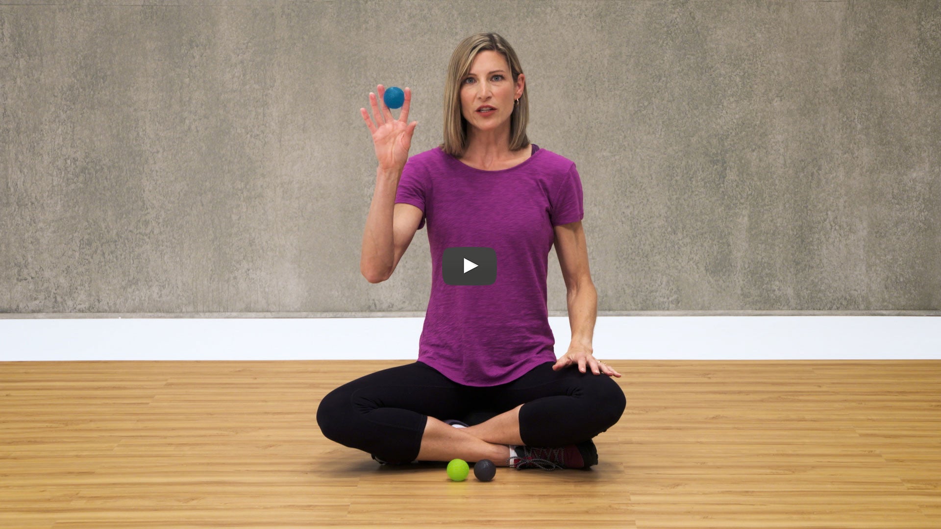 Woman holding a ball