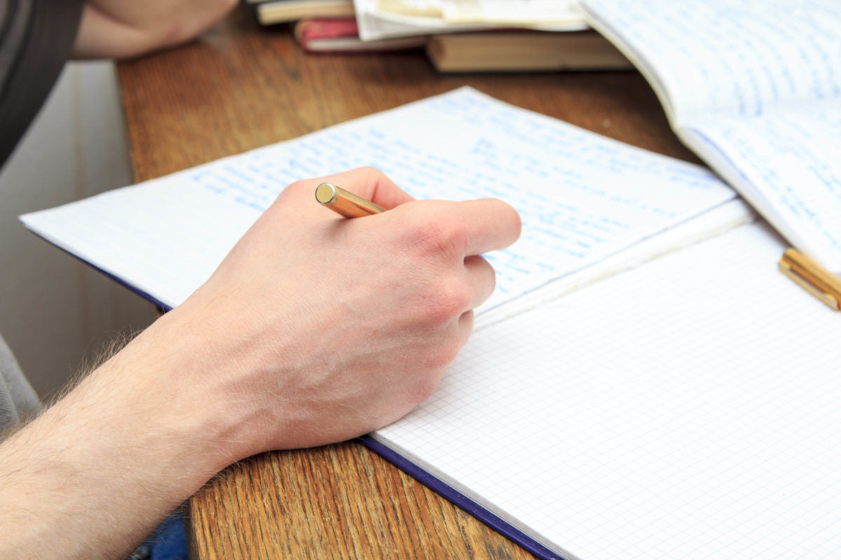 Writing in a journal