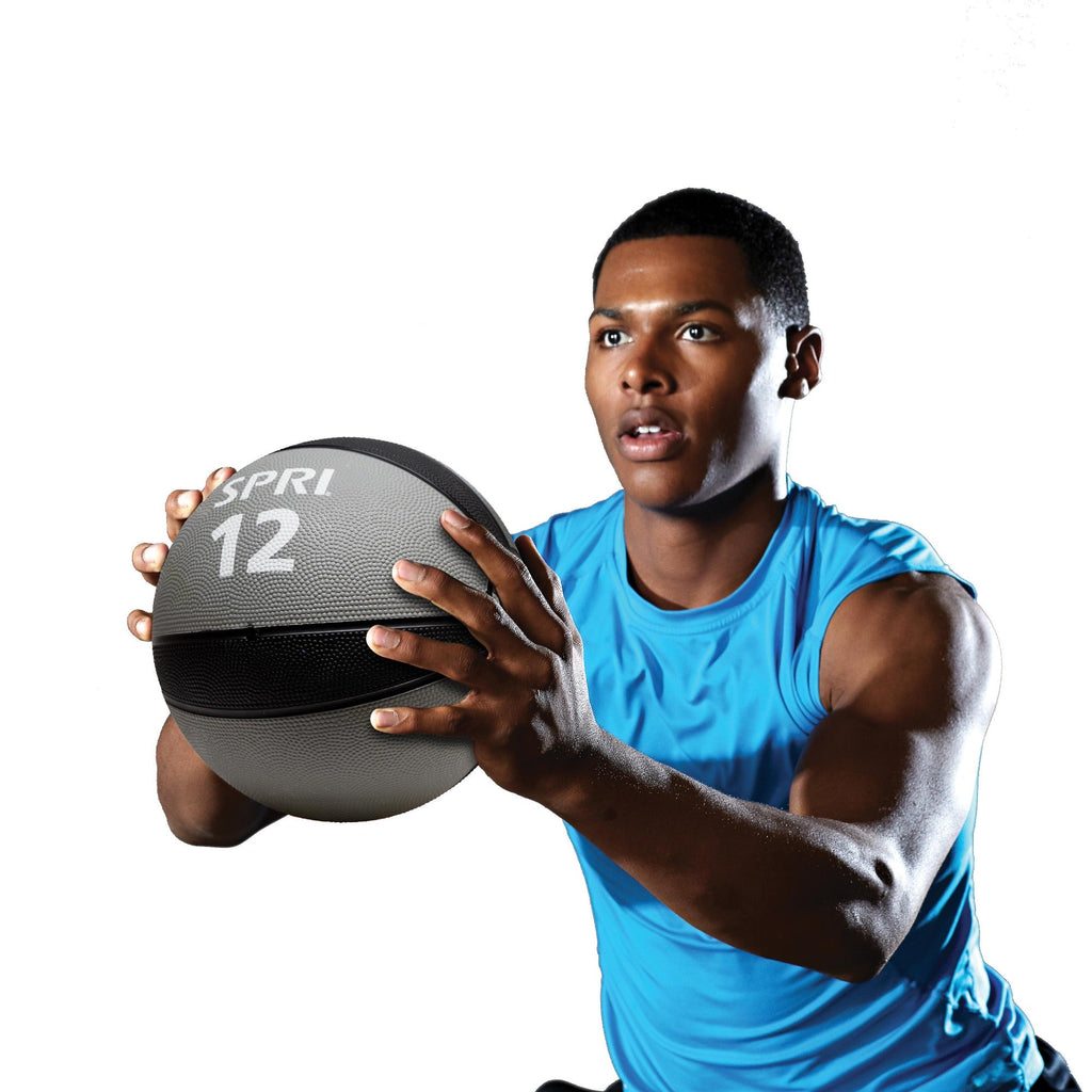 Medicine Ball 12 lb in use