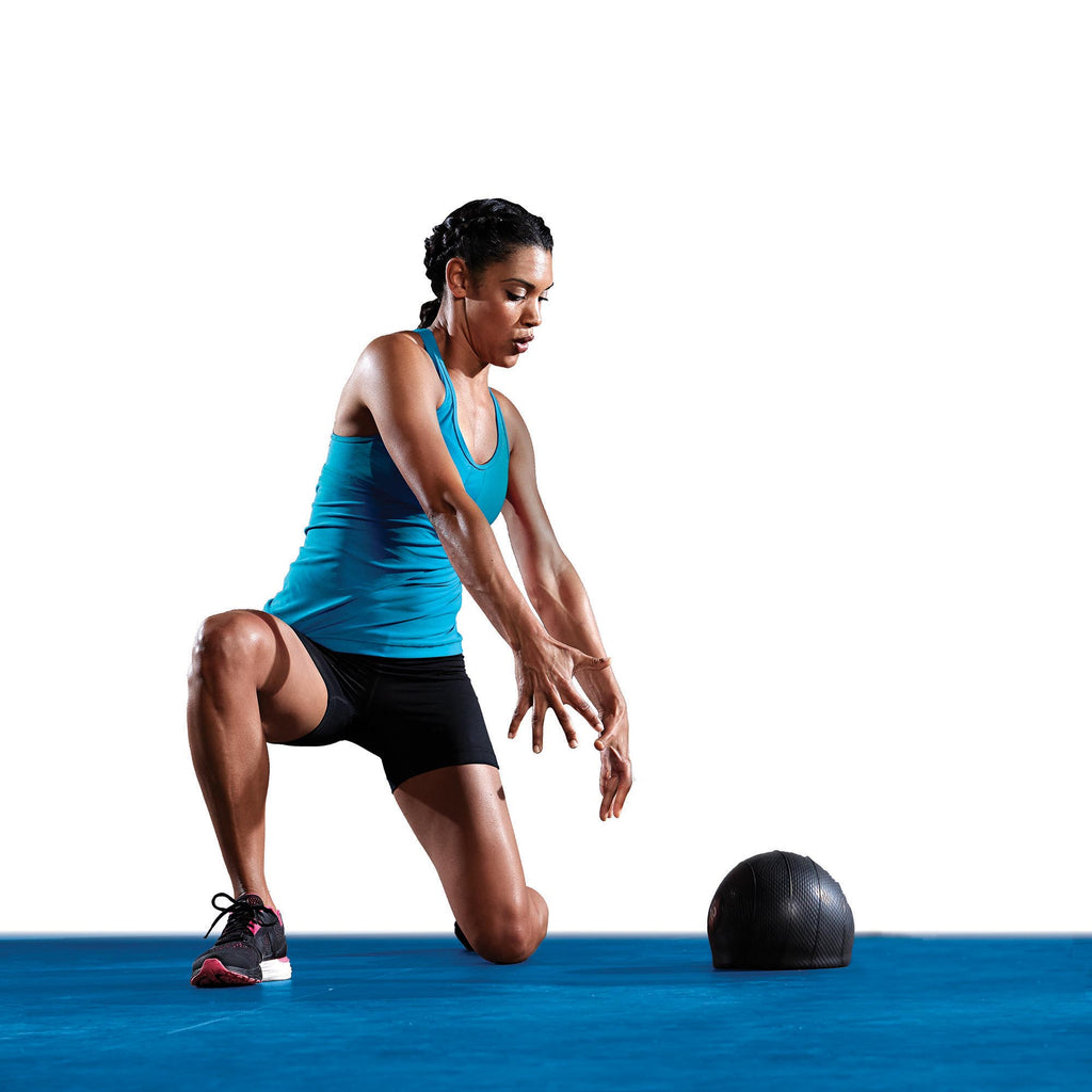 Slam Ball 15lb woman using