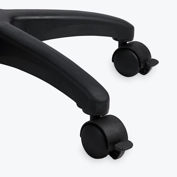 High-Rise Balance Ball Stool with lockable caster wheels