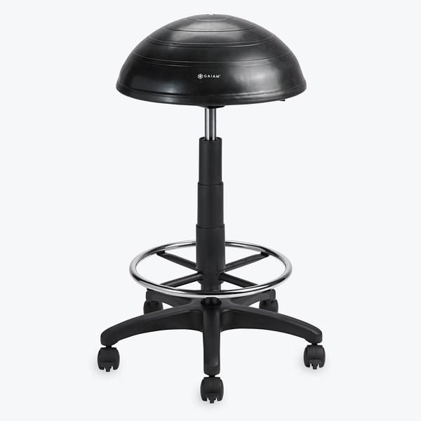Active Sitting Yoga Exercise Balls with Stands Bases More Gaiam