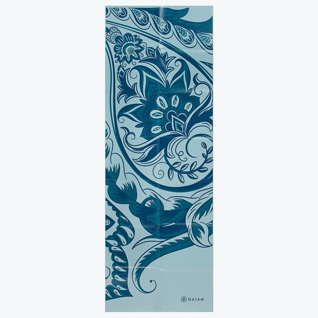 Gaiam Foldable Icy Paisley Yoga Mat (2mm)