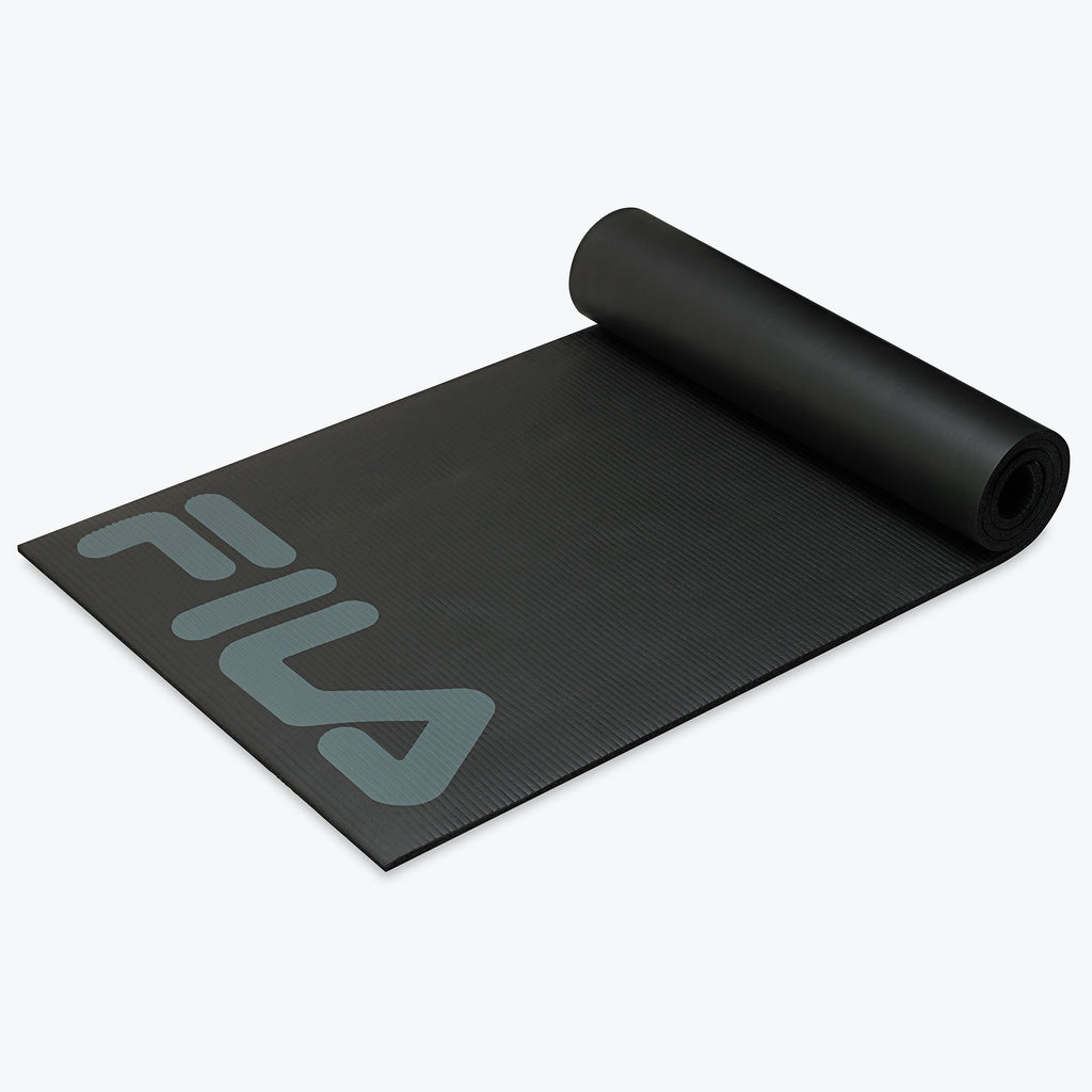 FILA Fitness Mat black rolled up