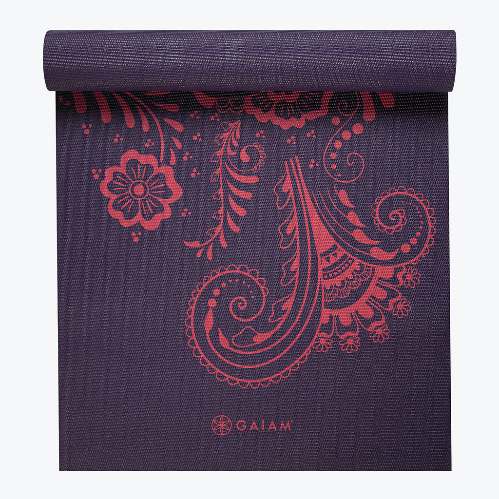 Premium Aubergine Swirl Yoga Mat