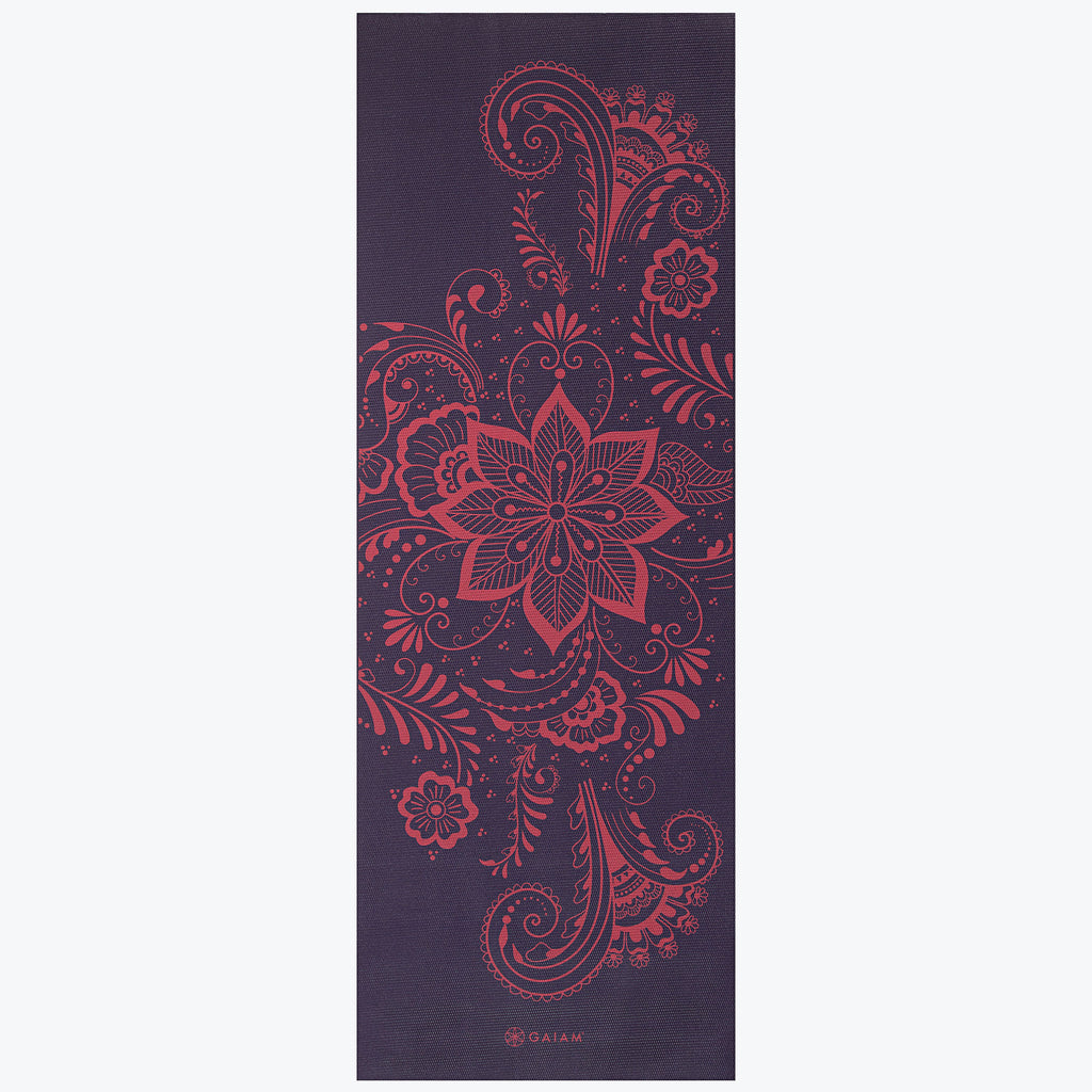 Premium Aubergine Swirl Yoga Mat 6mm