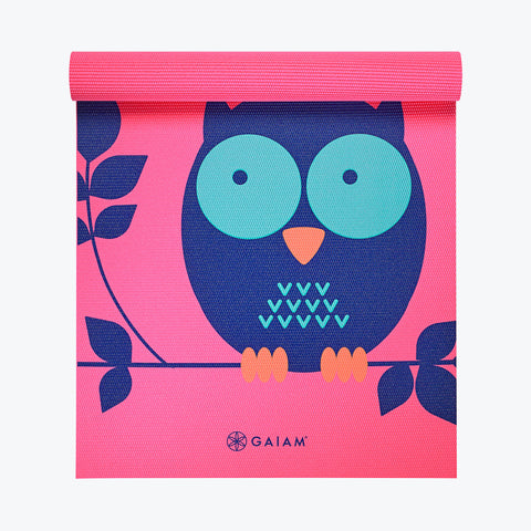 Kids owl yoga mat