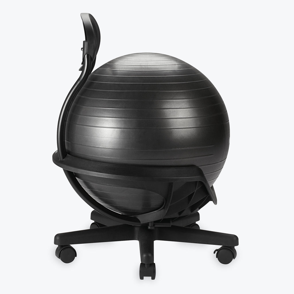 Ultimate balance ball chair with ball inside of base