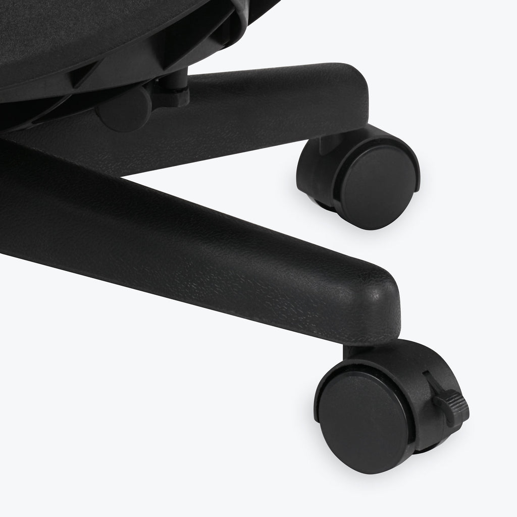 ultimate balance ball chair with lockable, rolling caster wheels