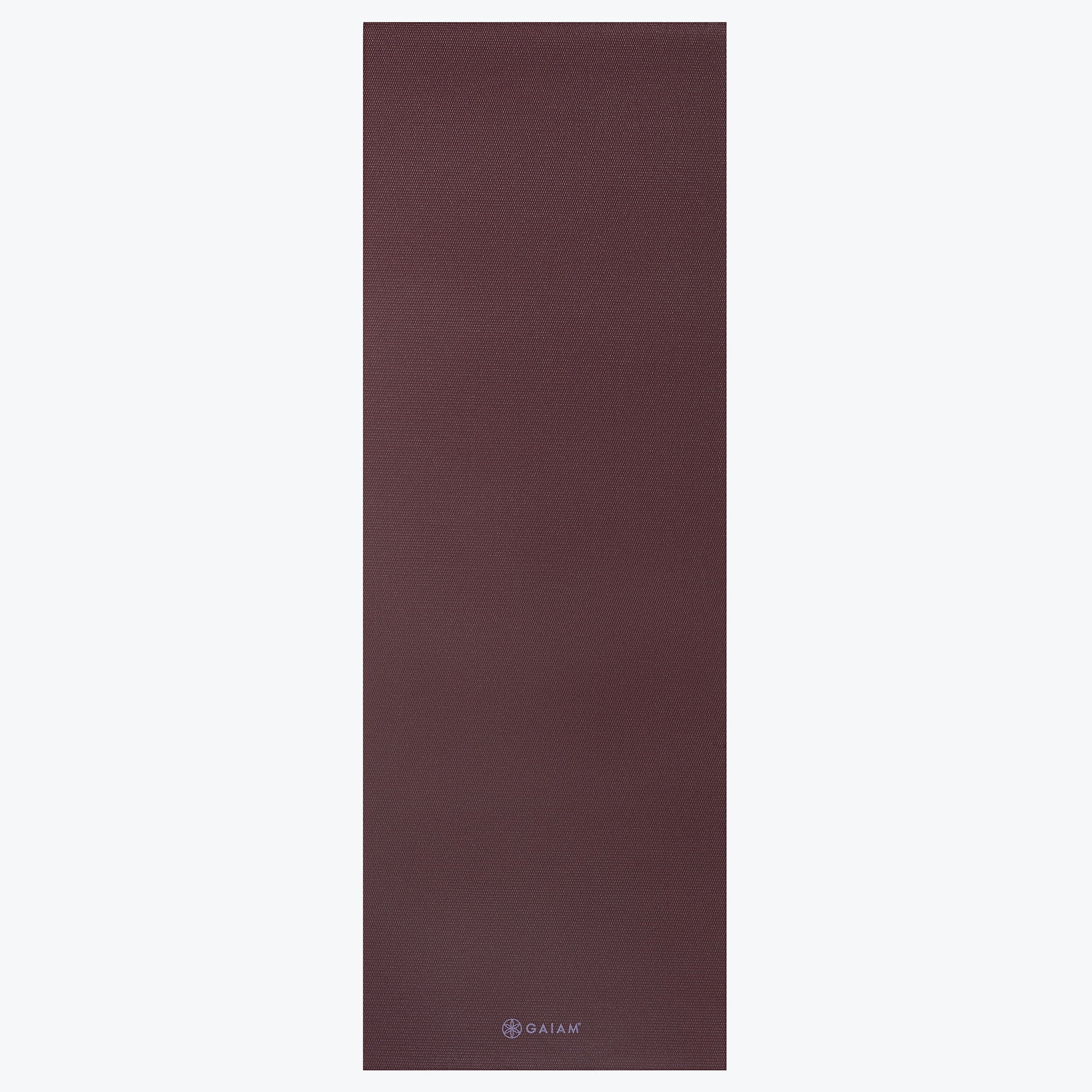 Classic Solid Color Yoga Mats (5mm) in wild aubergine