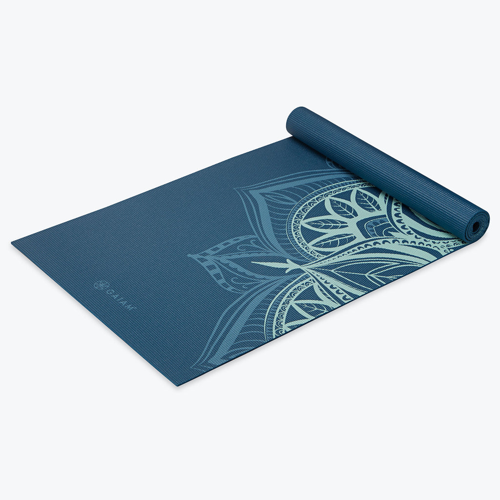 Premium Point Yoga Mat (5mm) in blue