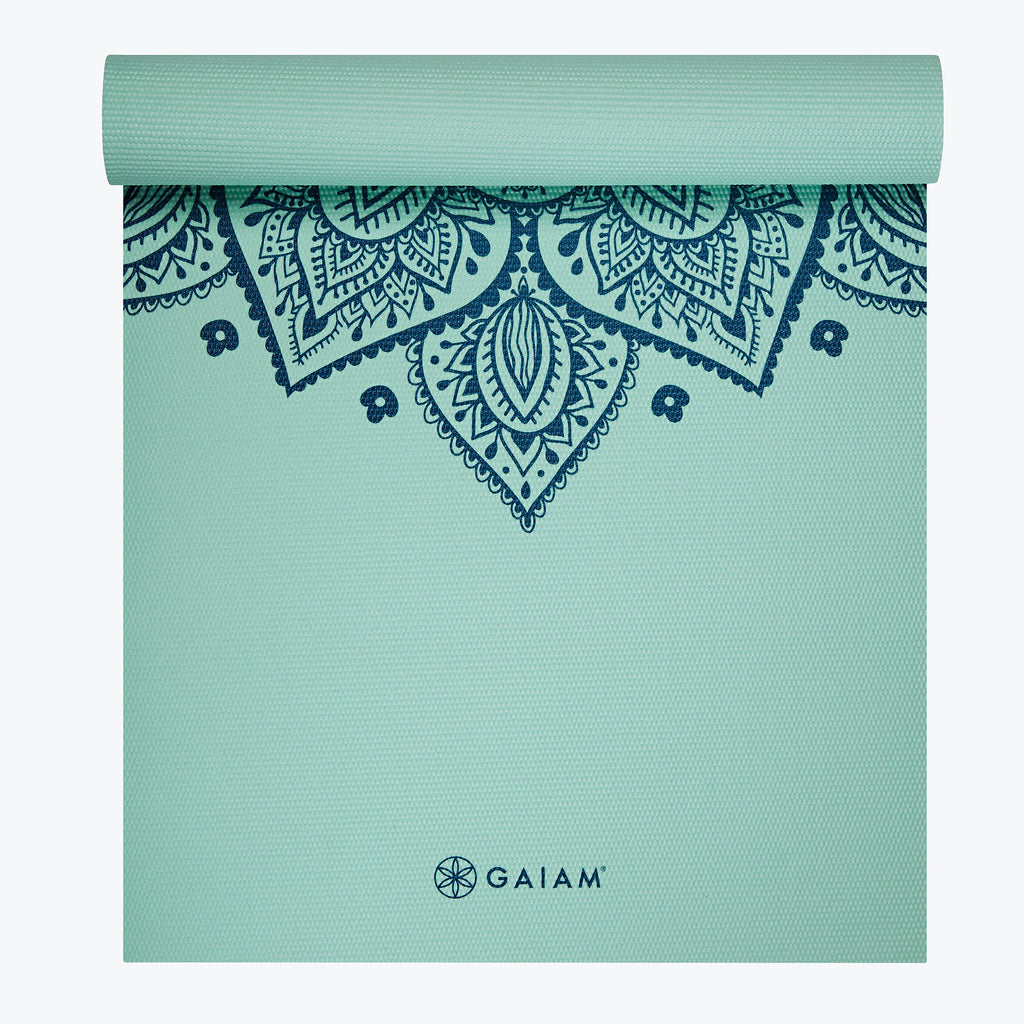 Cool mint Citron Sundial Yoga Mat (5mm)