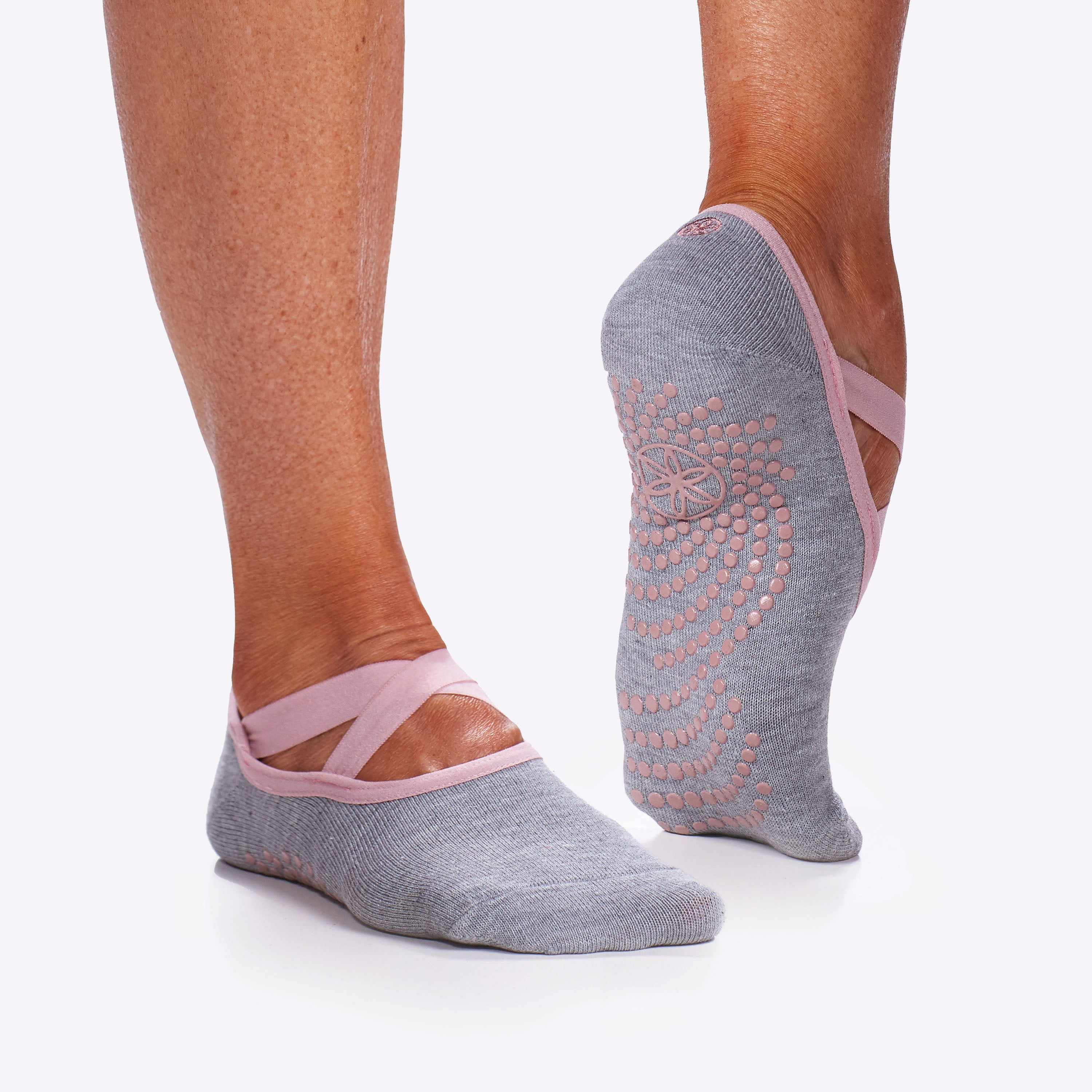 Grippy Yoga-Barre Socks - 2 Pack in folkstone