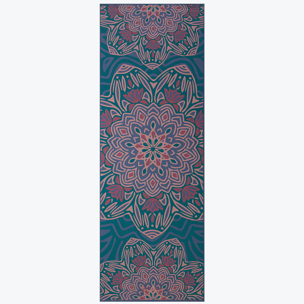 Premium Reversible Jade Salutation Yoga Mat design