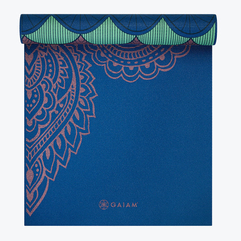 Premium Reversible Scalloped Ink Yoga Mat