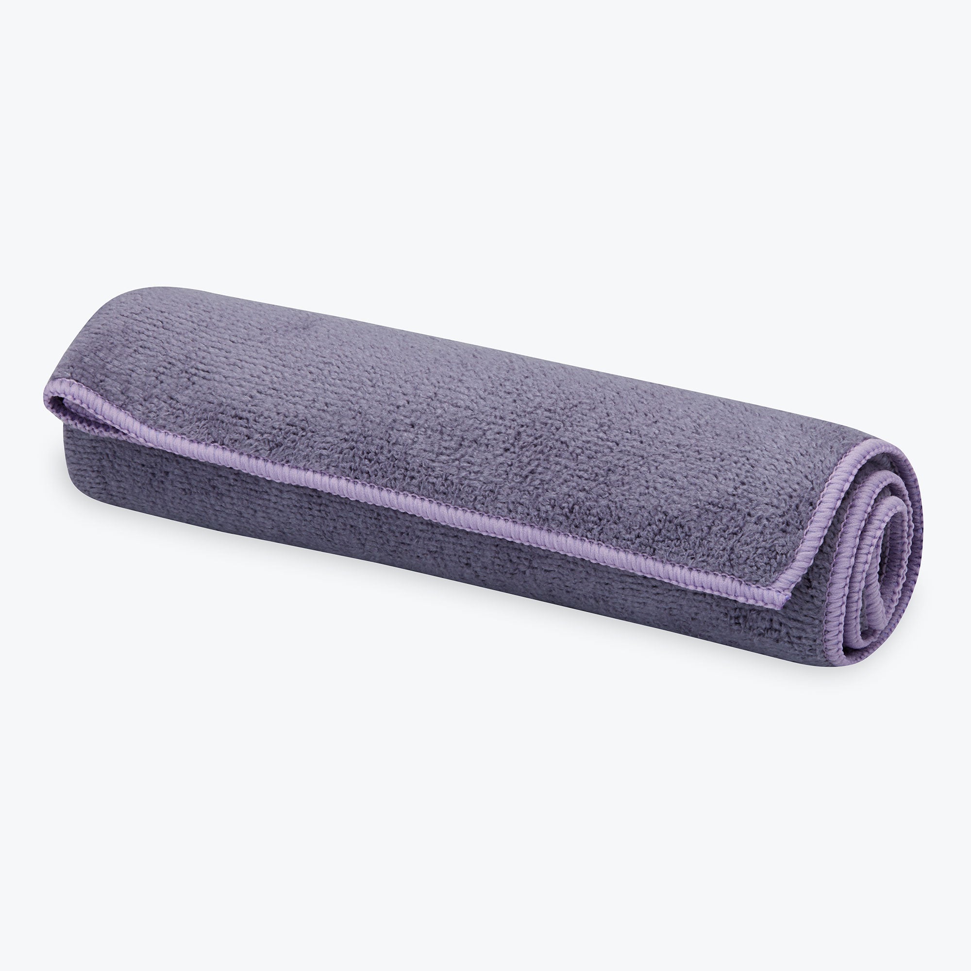 yoga hand towel in purple