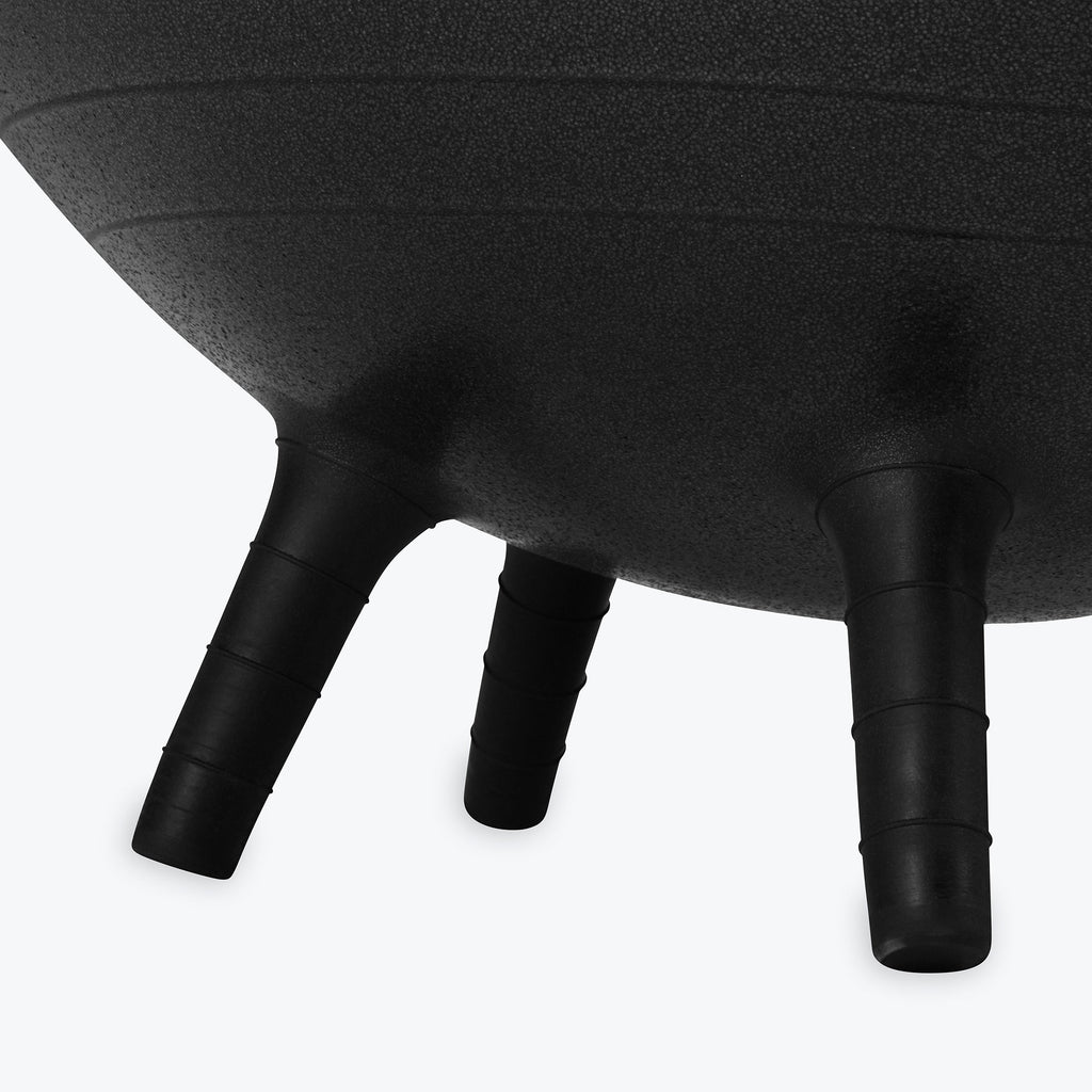 No Roll Balance Ball black legs closeup