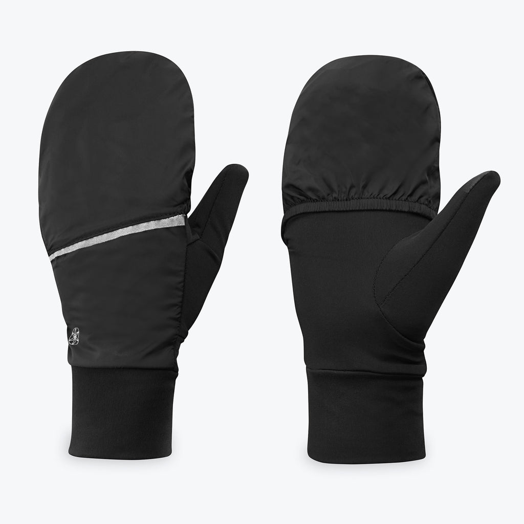 Lightweight Convertible Running Gloves (small) both gloves with fingers covered