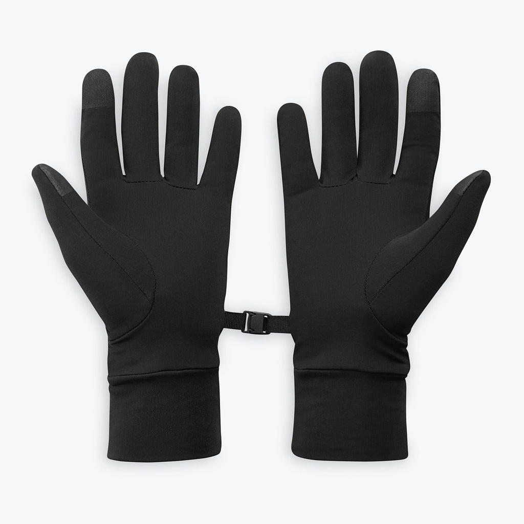 Lightweight Convertible Running Gloves (small) snap connector