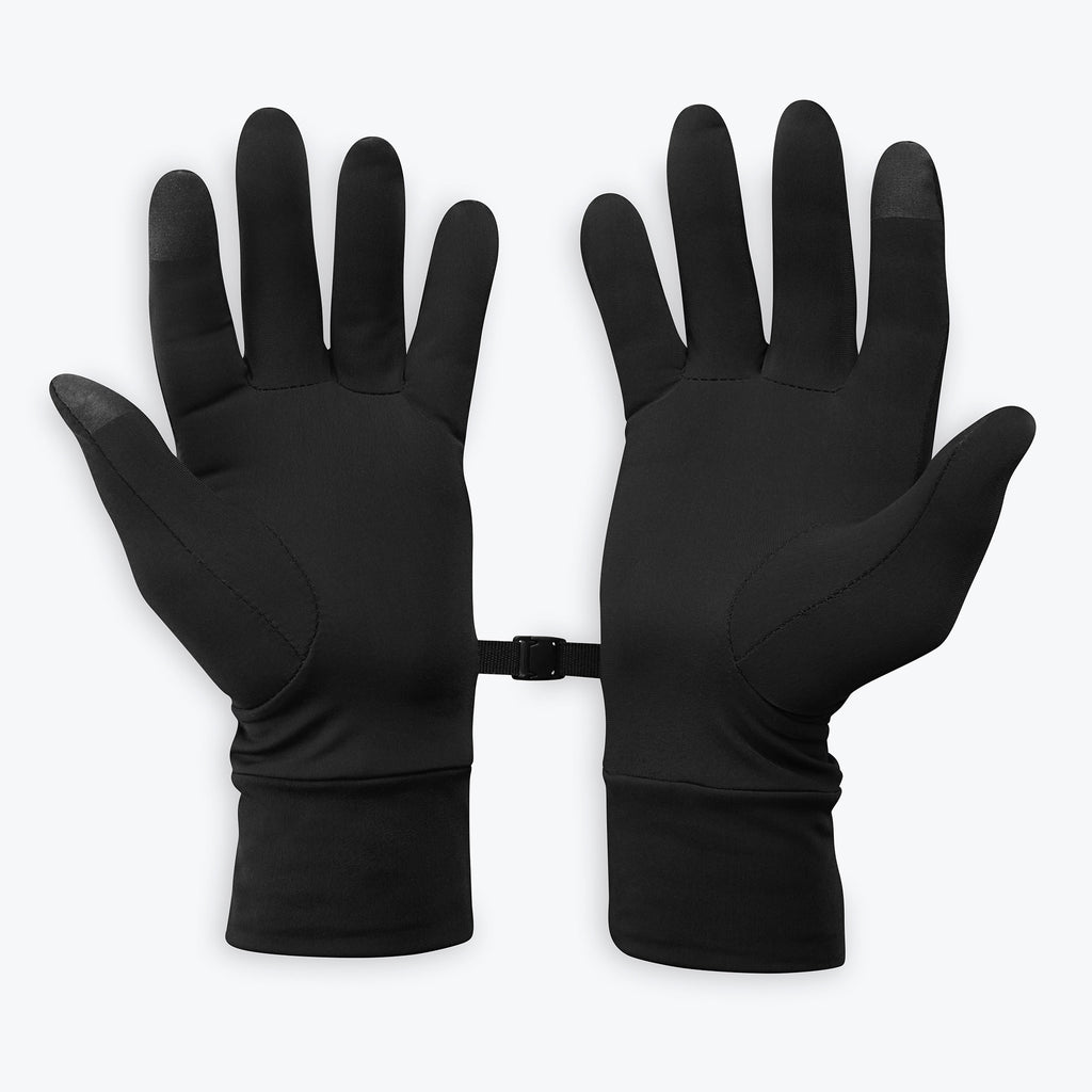 Lightweight Convertible Running Gloves (large) snap closure