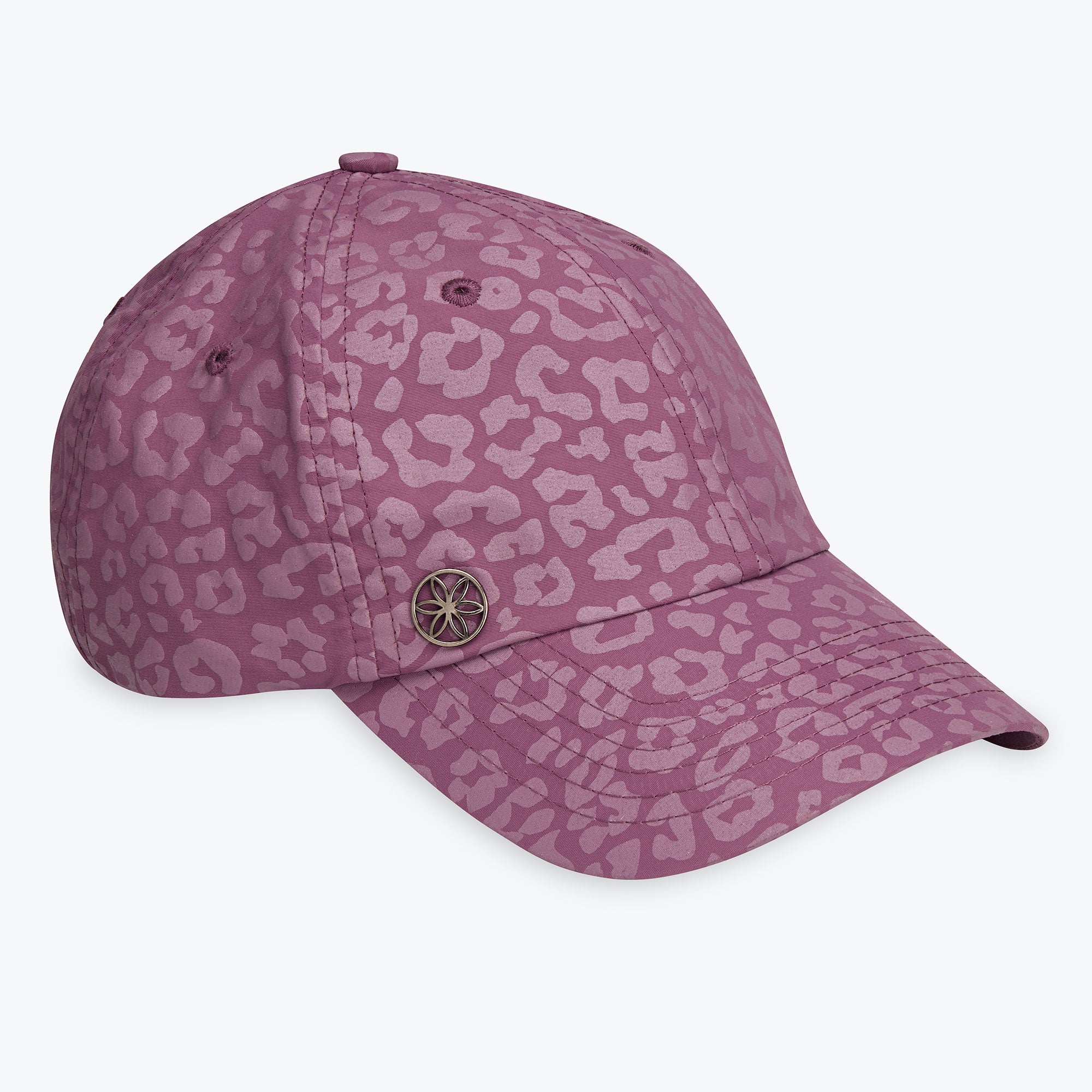leopard print hat in pink