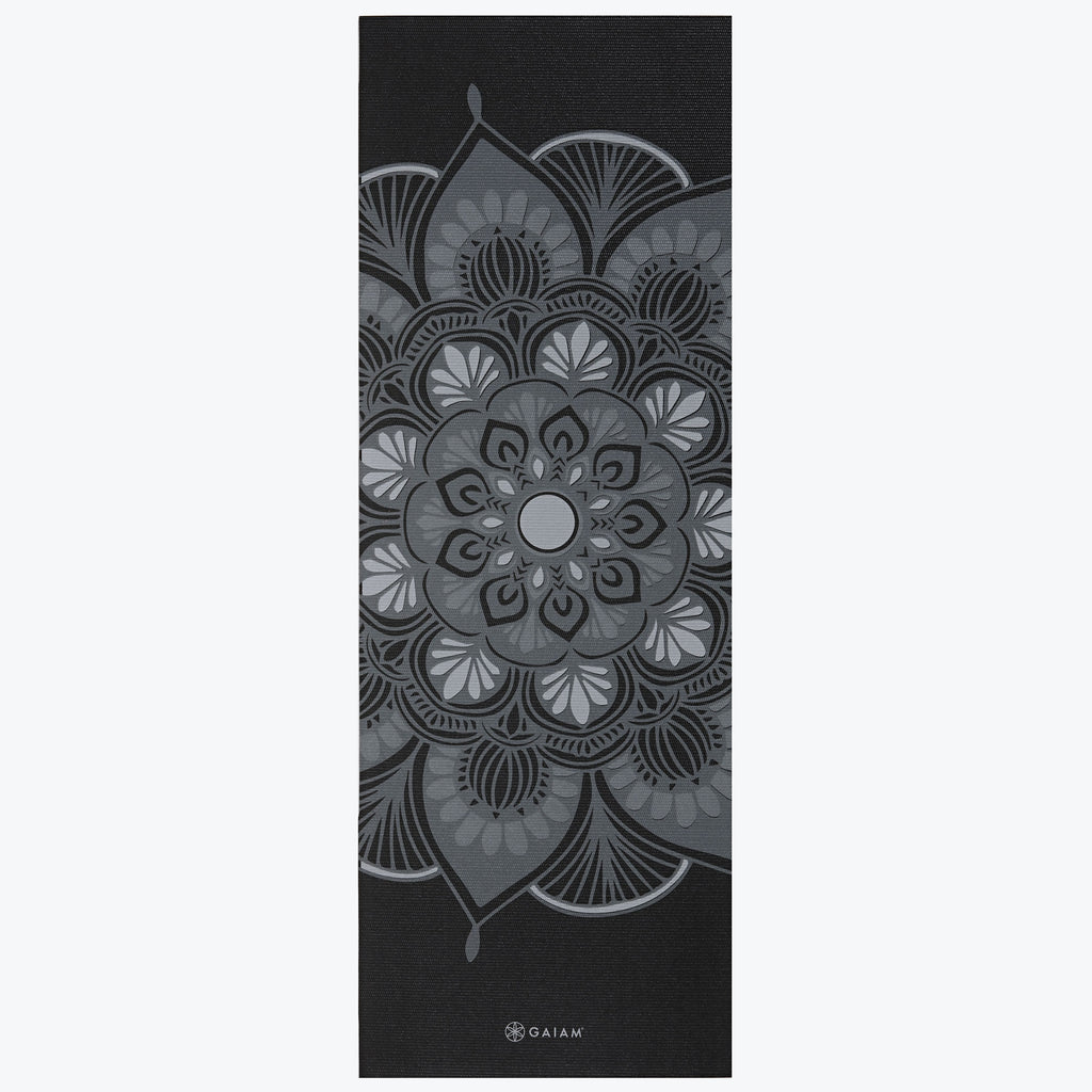 mystic ink yoga mat rolled out