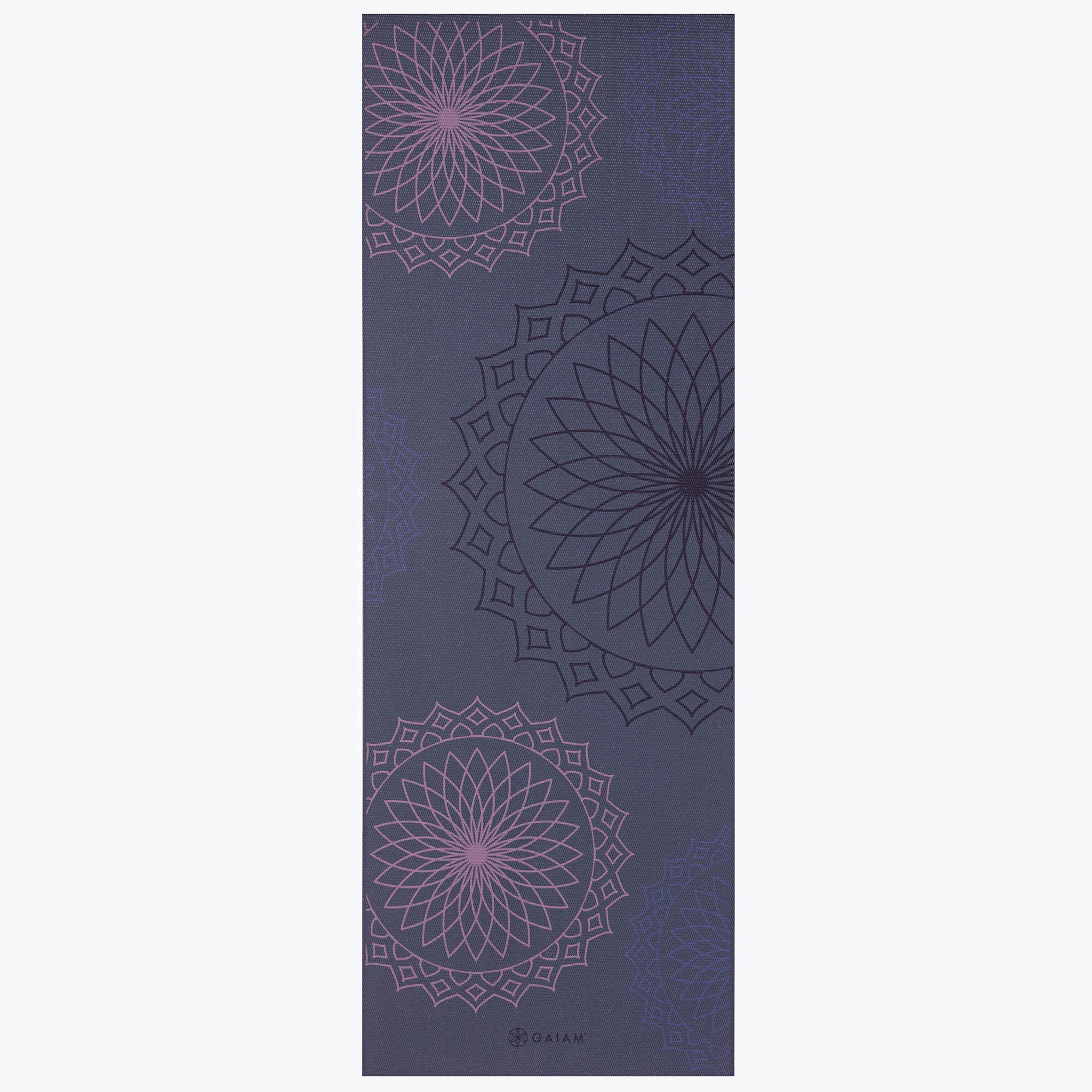 purple illusion mat rolled out