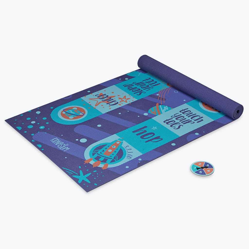 wiggly workout mat rolled up