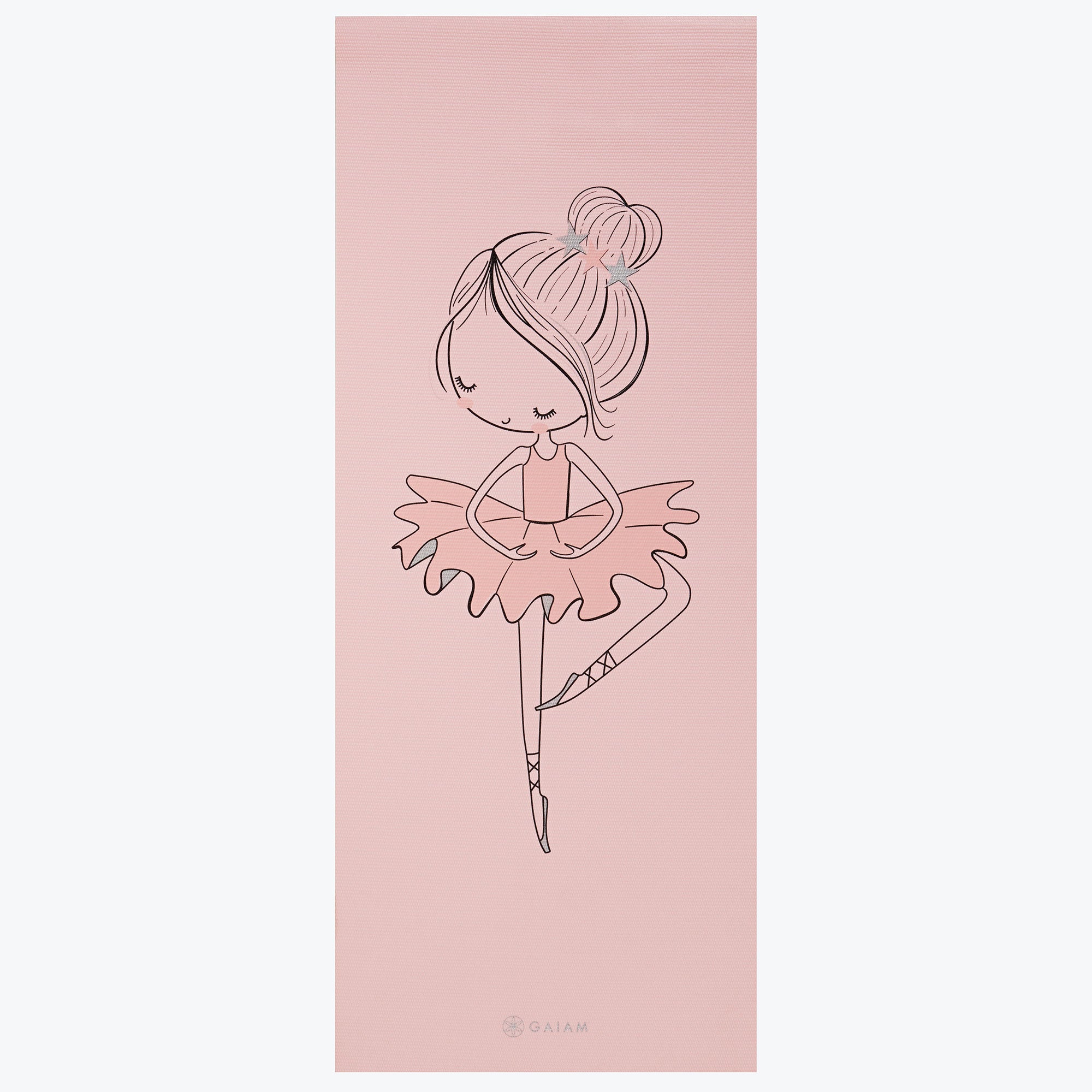 Kids Ballerina Yoga Mat (3mm) rolled out