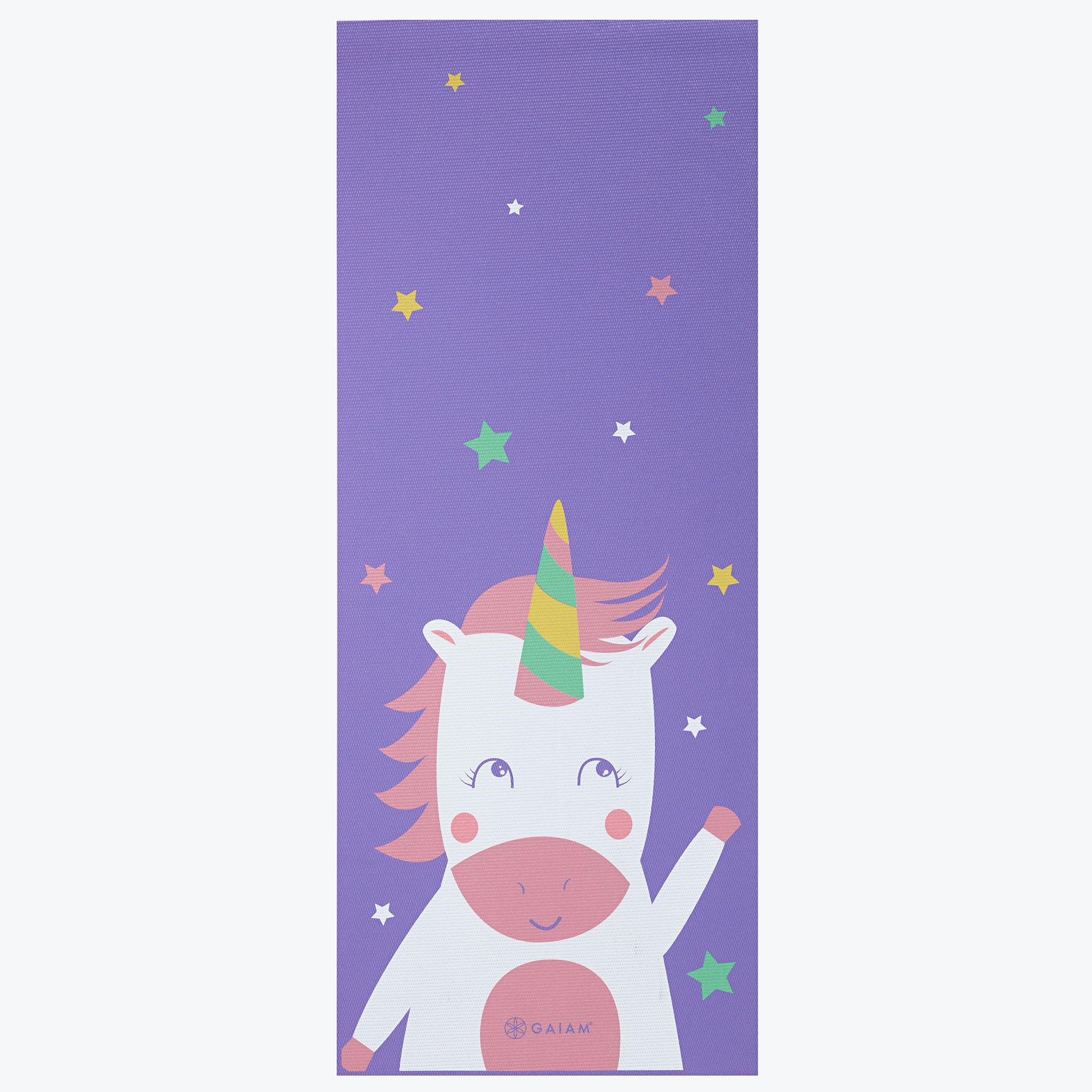 Kids Twinkle Toes Yoga Mat (3mm) rolled out