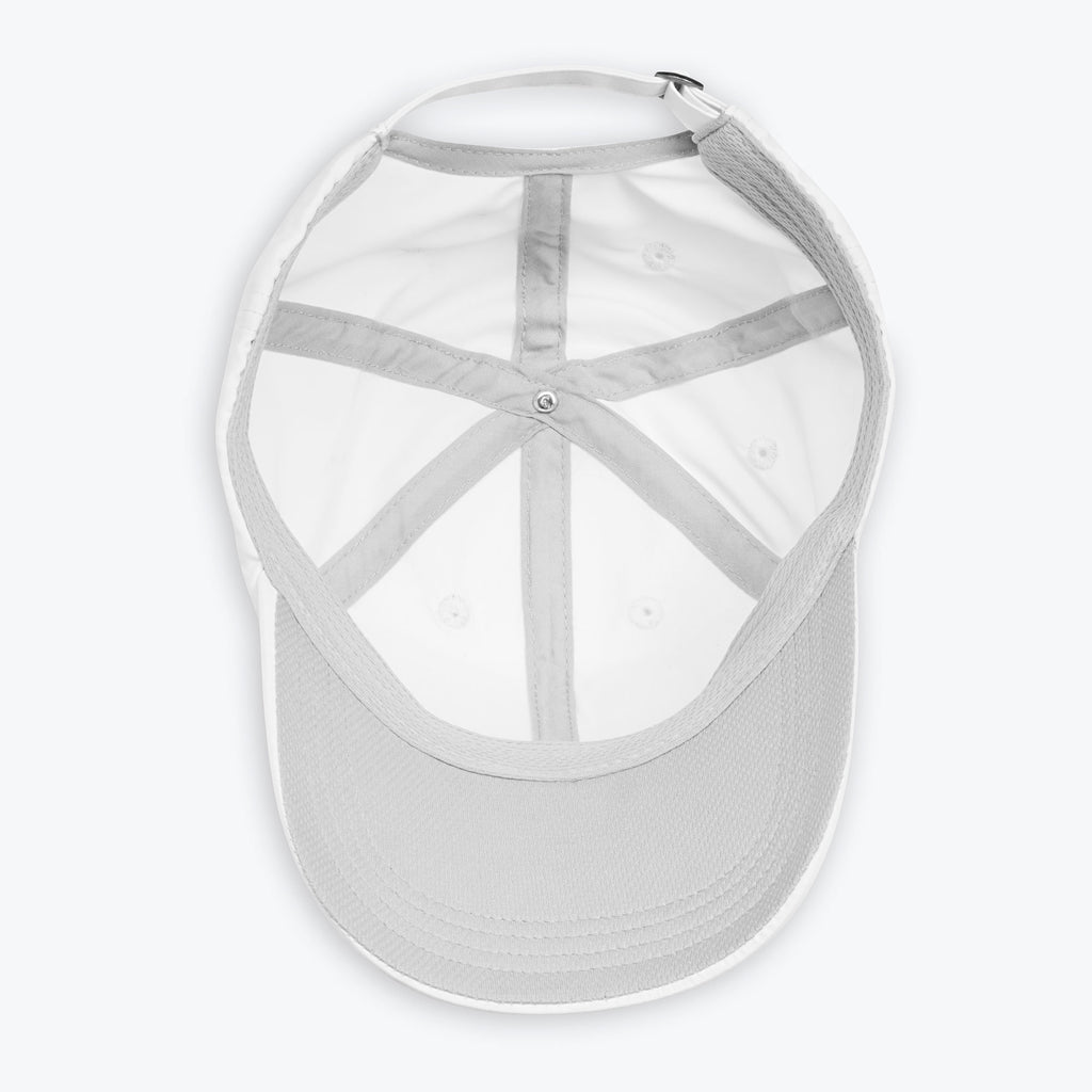 solara hat in white underside view