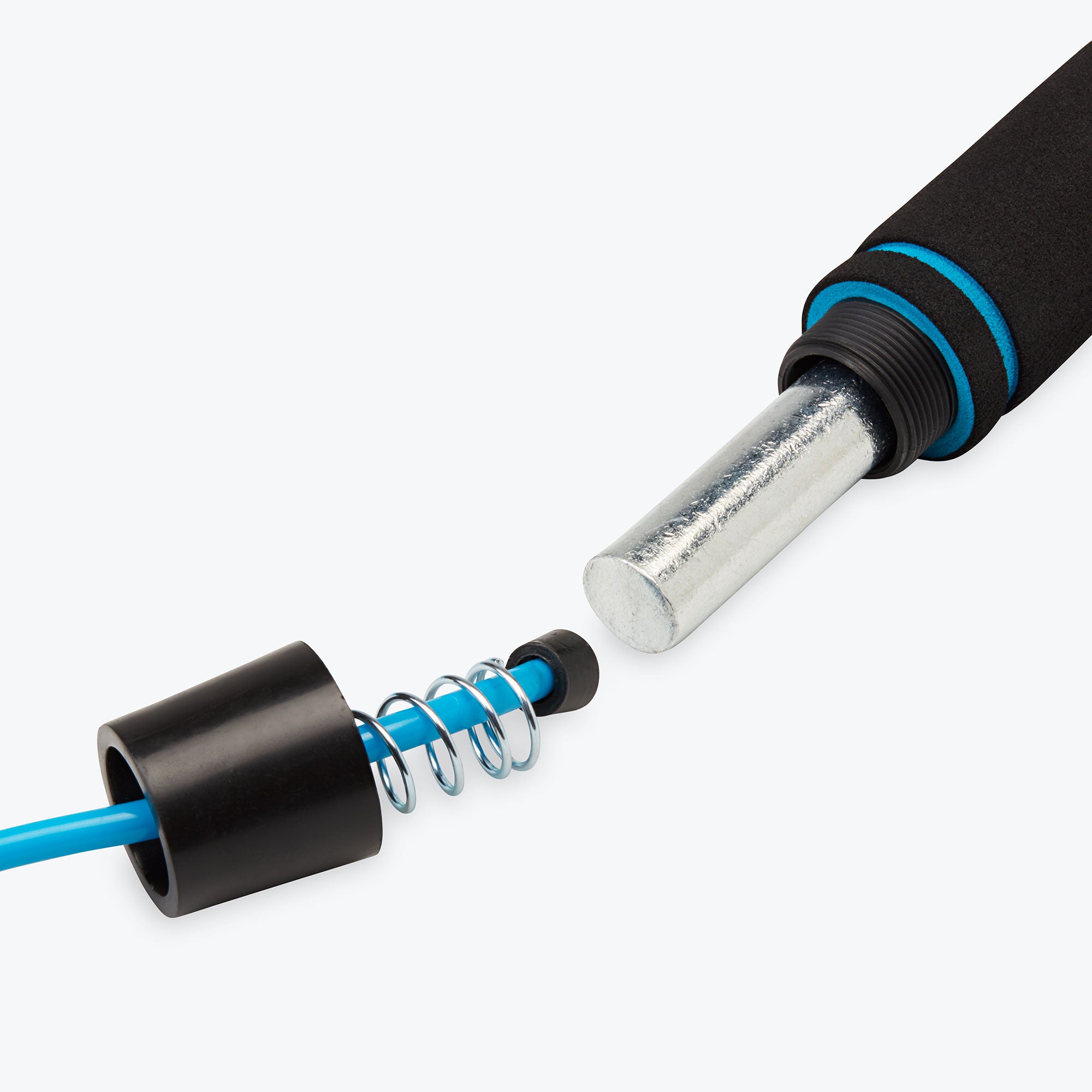 weight inside of jump rope handles