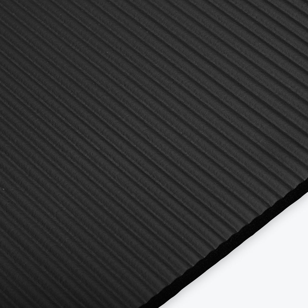 fitness mat black close up texture