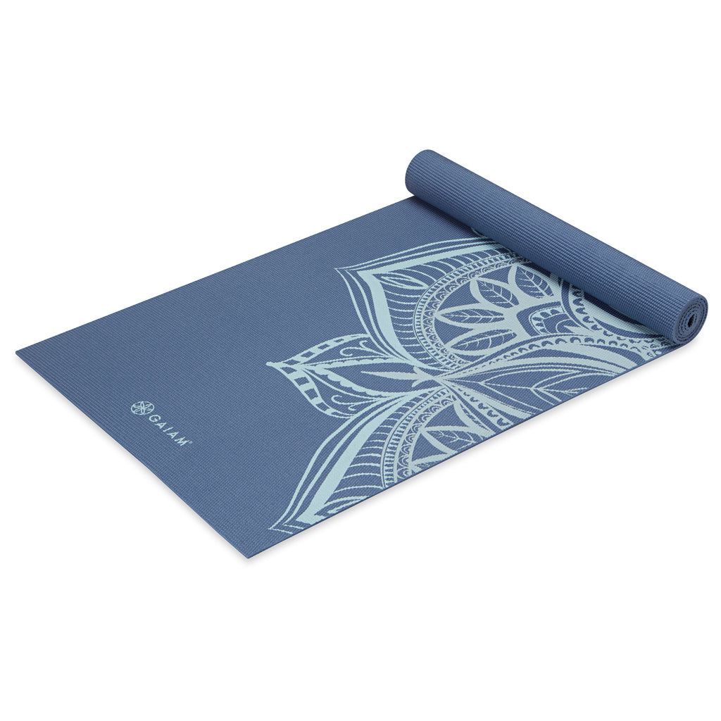 High Tide Point Yoga Mat (5mm) top rolled angle