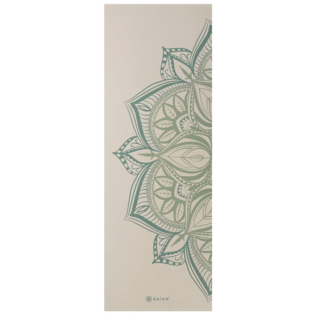 Vintage Green Point Yoga Mat (5mm) flat