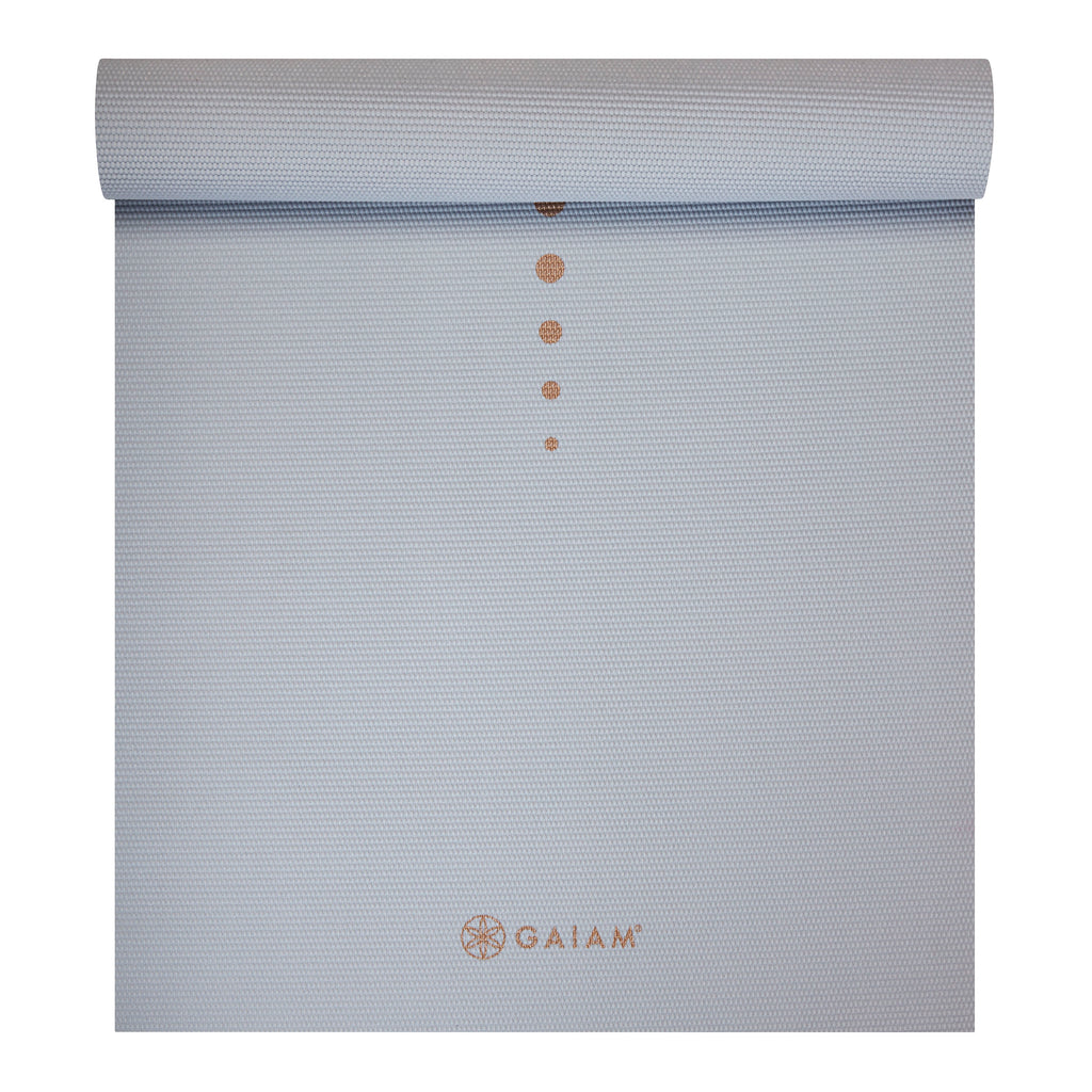 Premium Yoga Mat - Violet Vision (6mm) top rolled