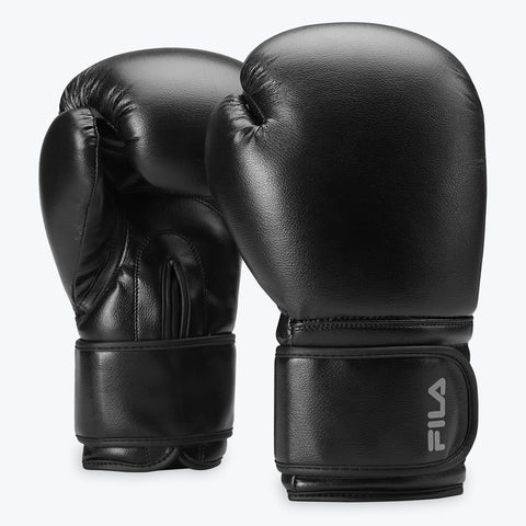 black boxing gloves angled view