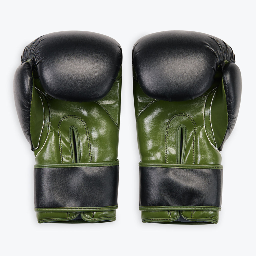 green boxing gloves front view