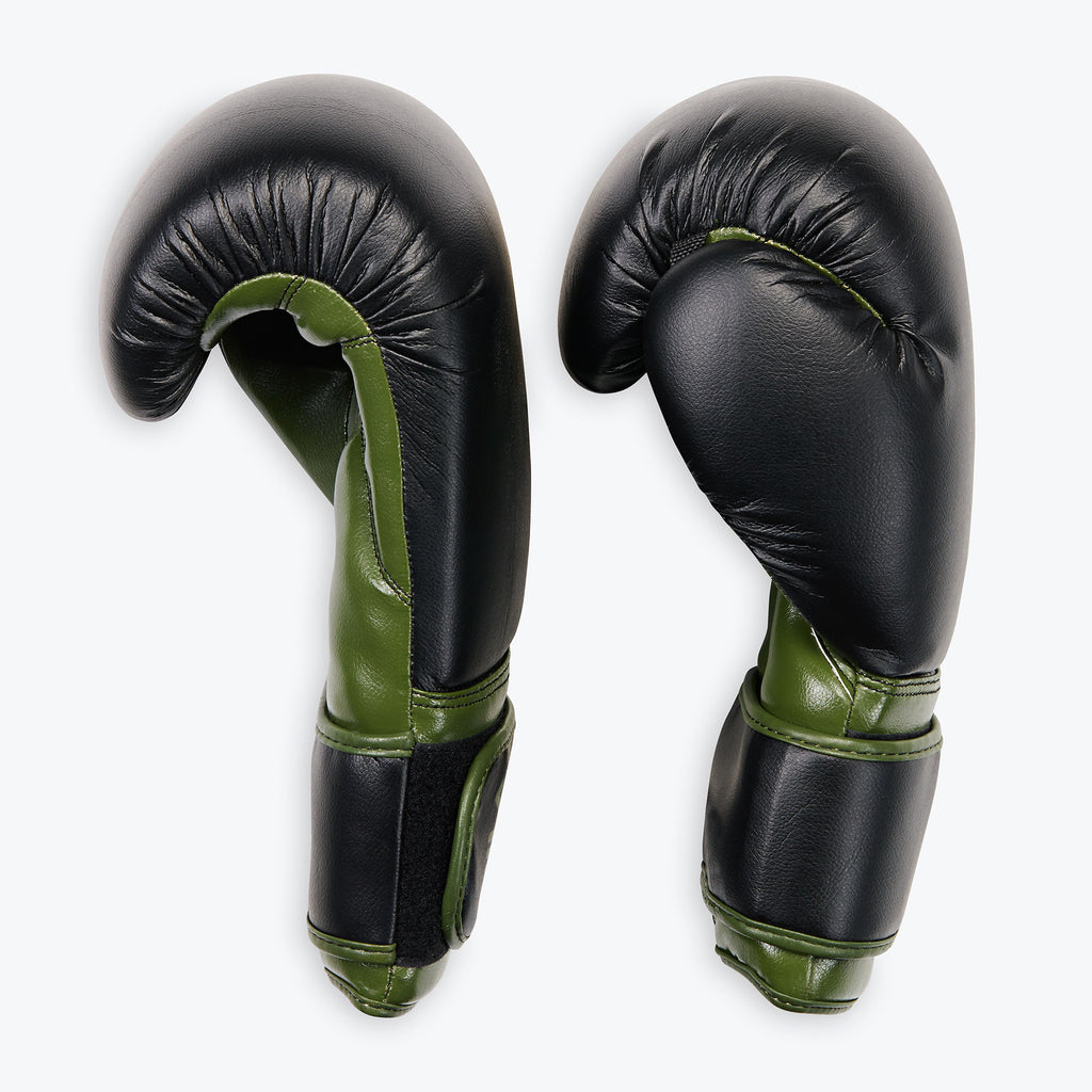 green boxing gloves side view