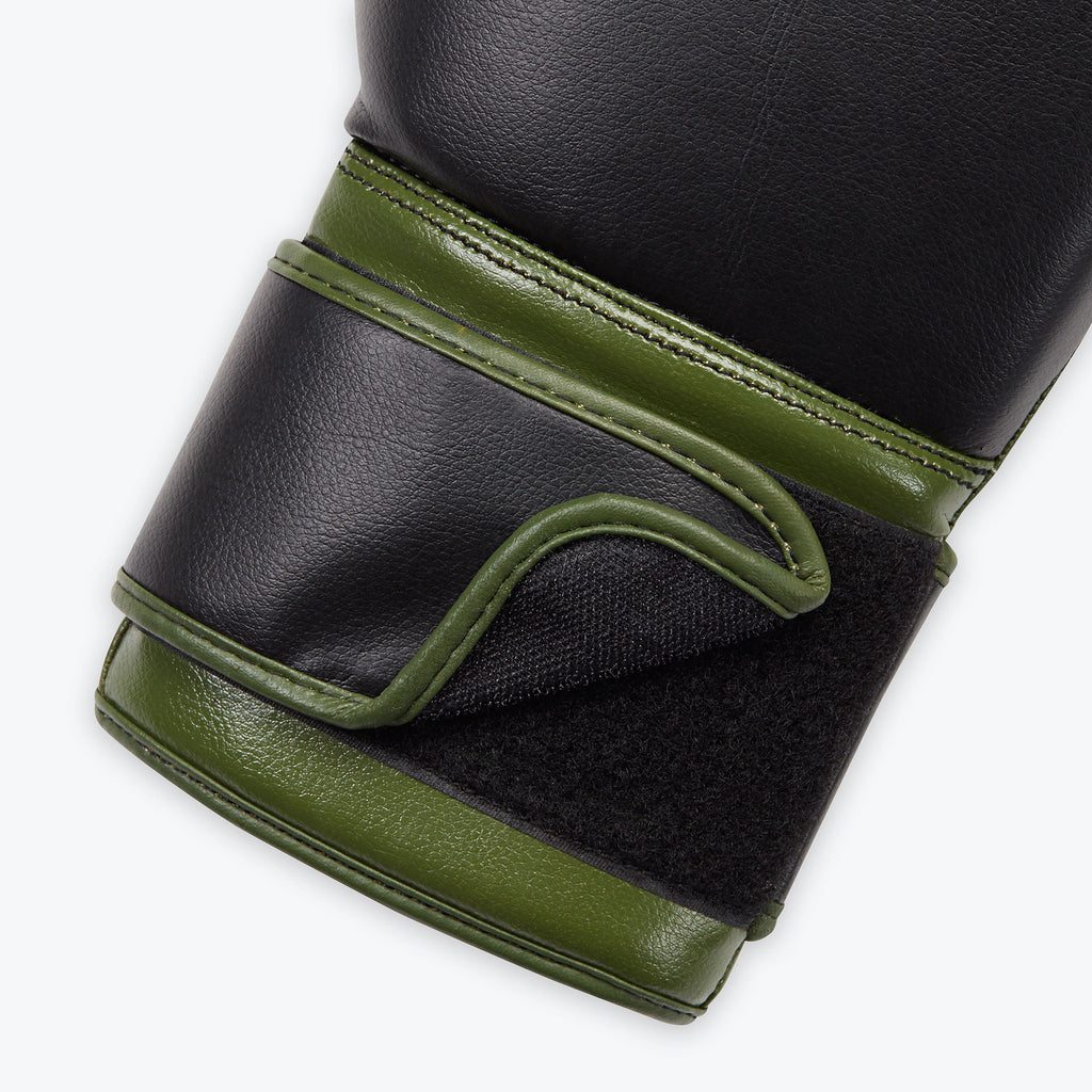 green boxing gloves velcro closure