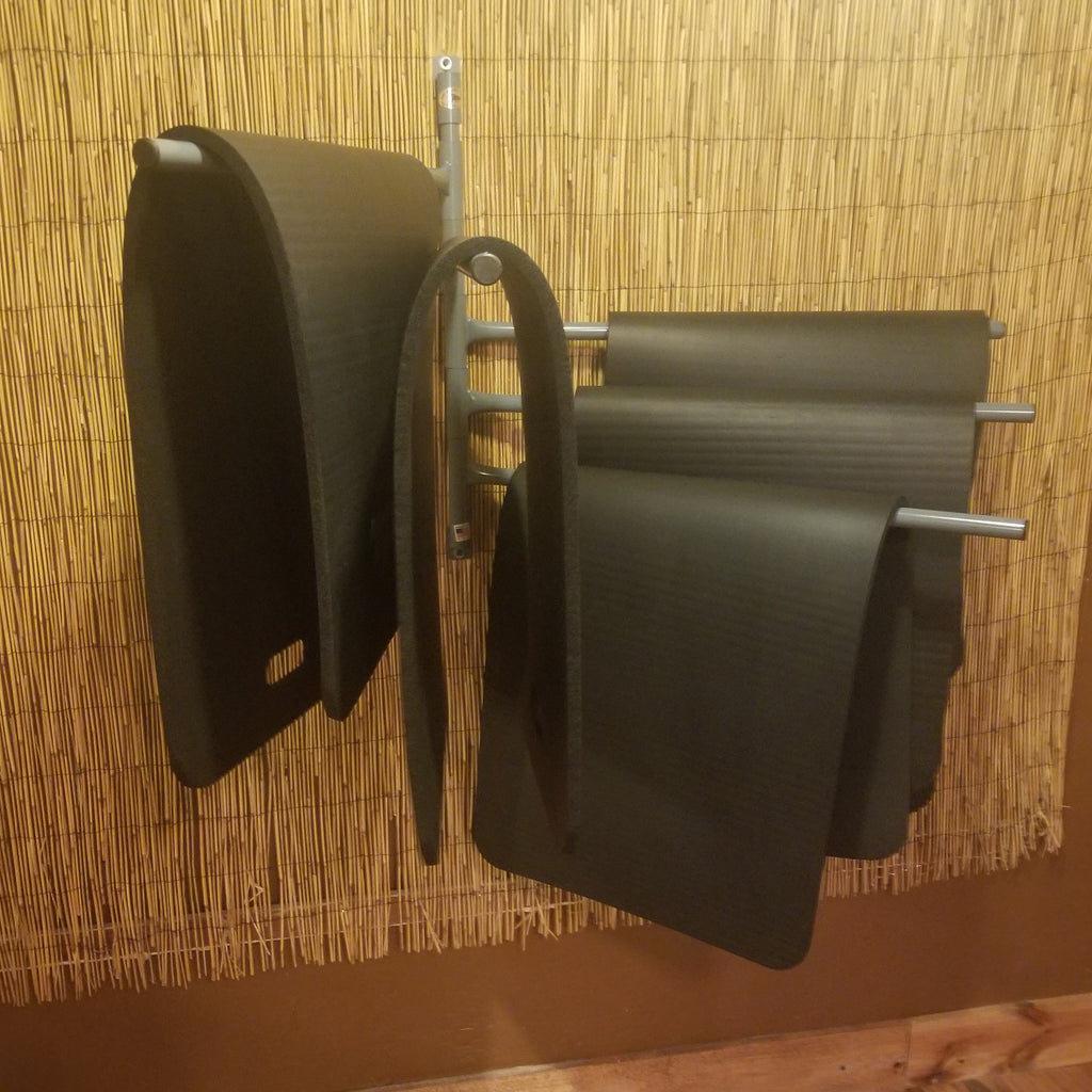 Wall Mounted Yoga Mat 10-arm Rack