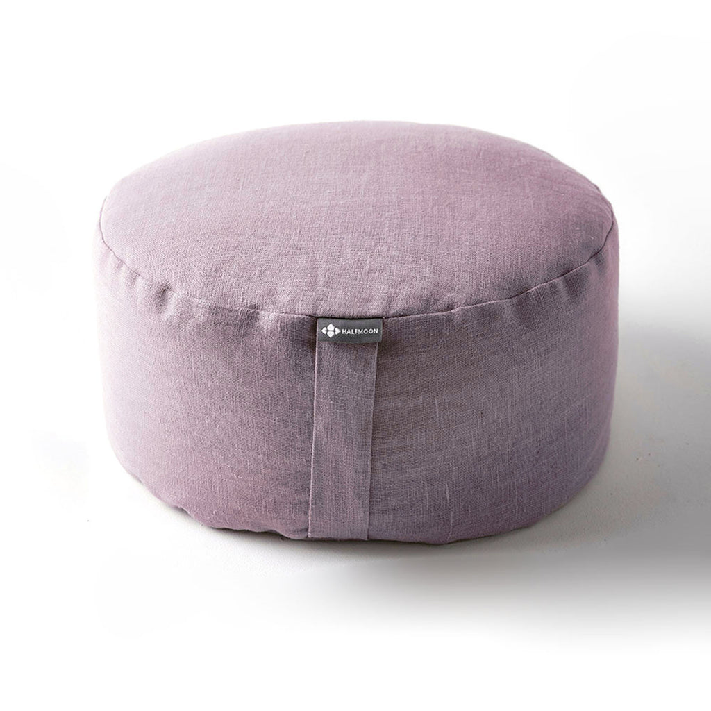 Mod meditation cushion in fig linen