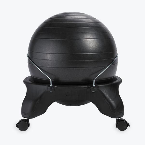 Backless Balance Ball Chair in Charcoal