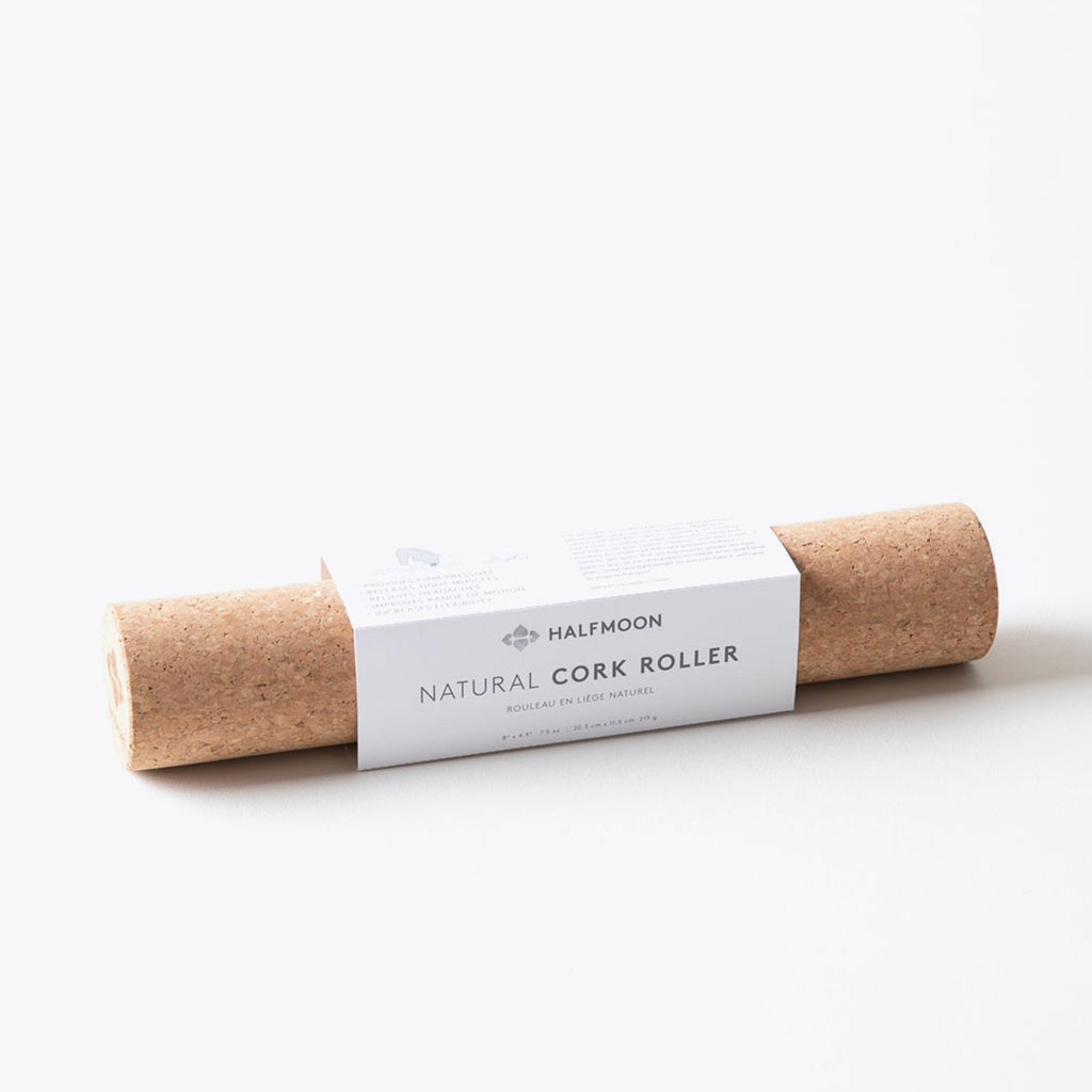 Cork Massage Roller in packaging