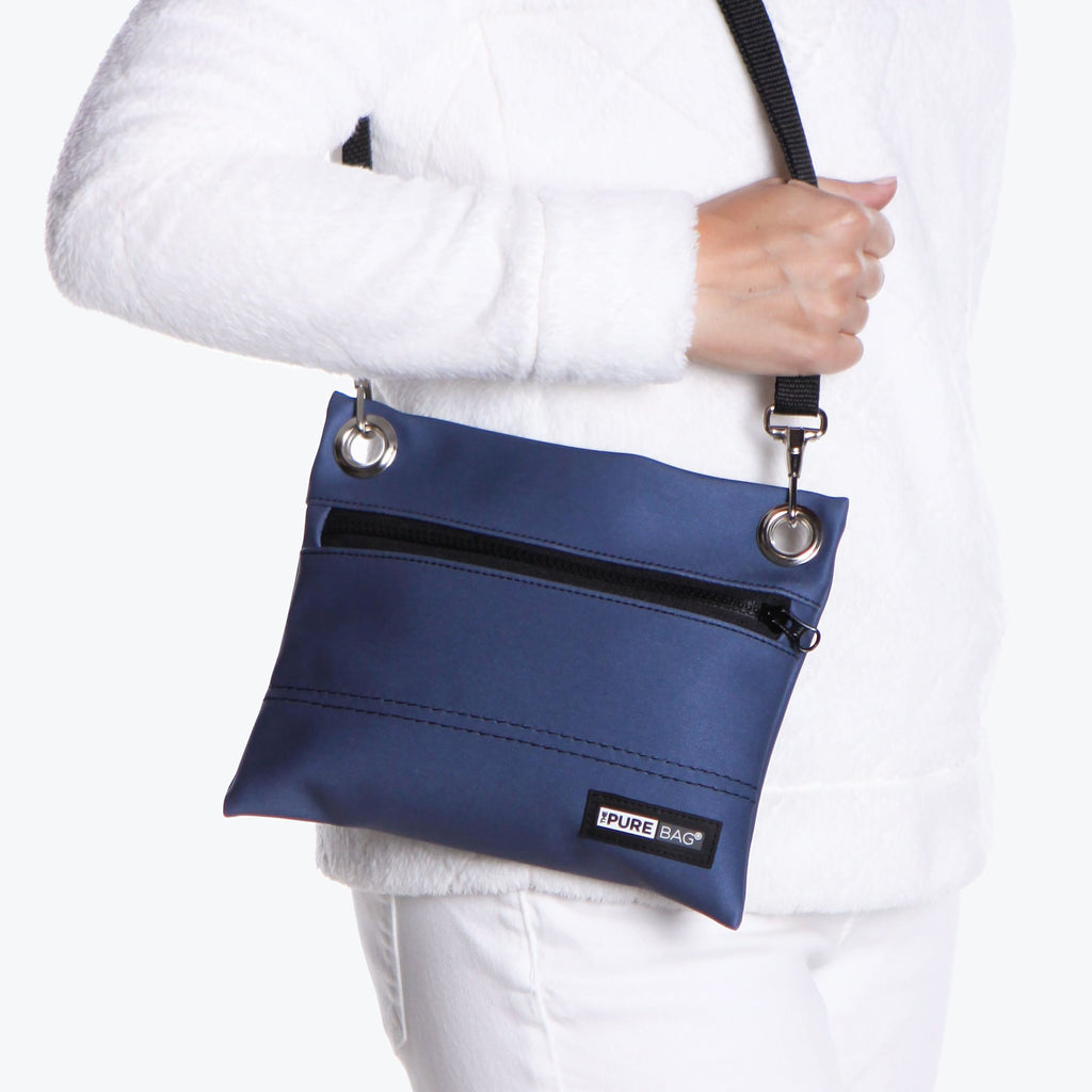 ZipPocket Crossbody Bag over the shoulder
