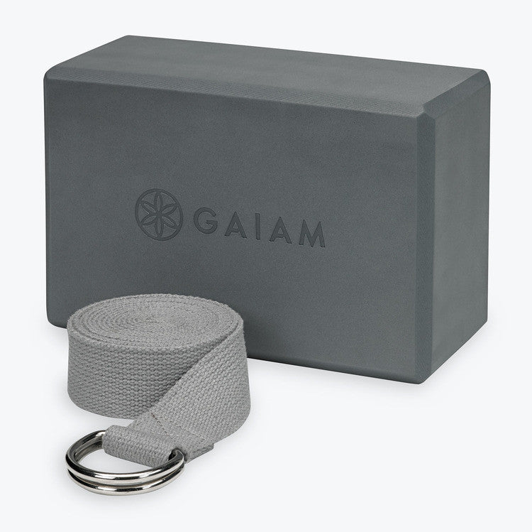 Grey Block & Strap Combo