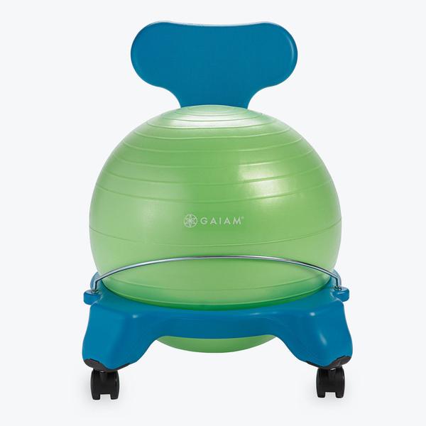 Green and Blue Kids Classic Balance Ball Chair