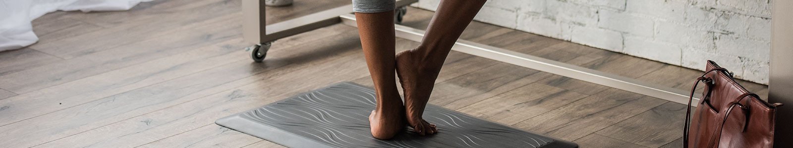 woman on standing mat