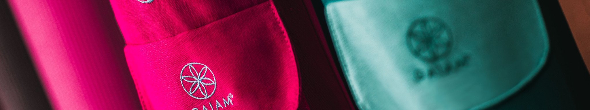 Yoga mat bags in a variety of styles, colors and sizes