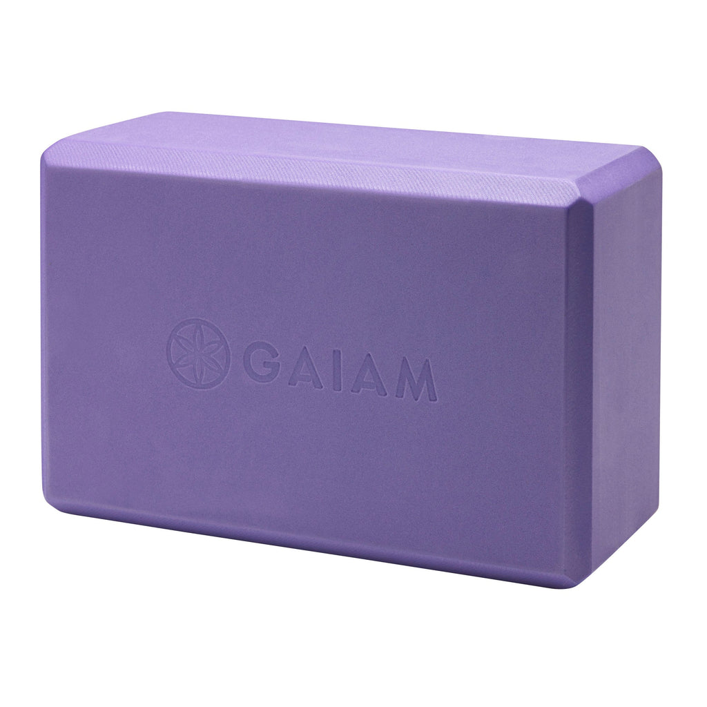 Yoga Essentials Block Purple front angle